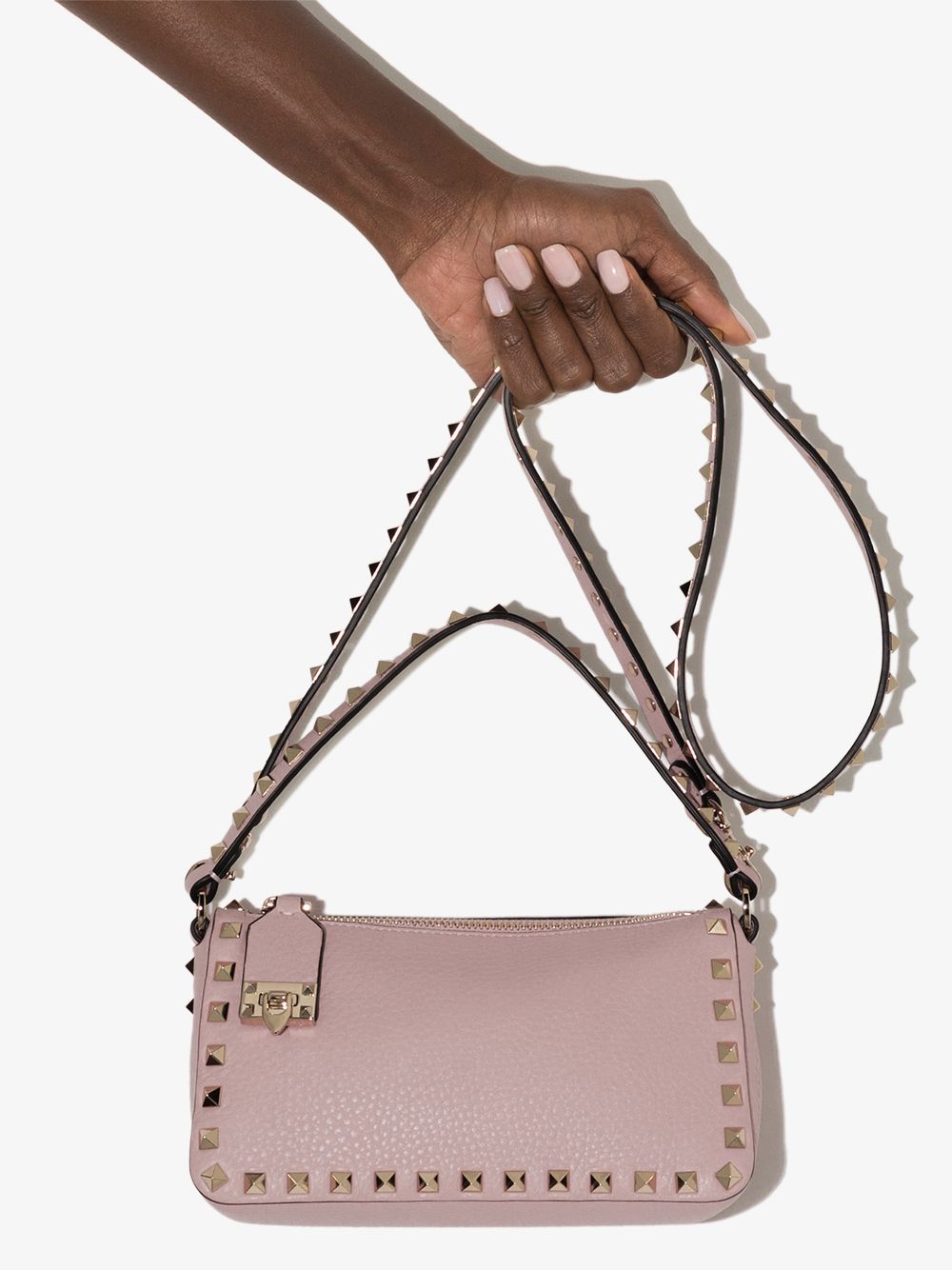 Valentino Garavani Women Rockstud Small Leather Shoulder Bag VALENTINO GARAVANI