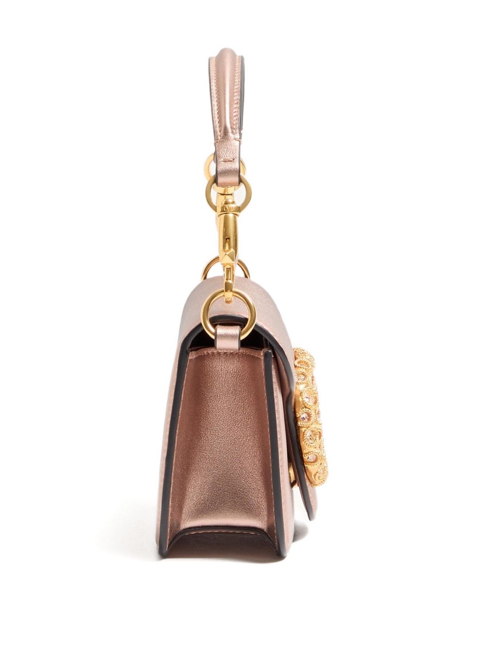 Valentino Garavani Women Locò Small Leather Shoulder Bag VALENTINO GARAVANI