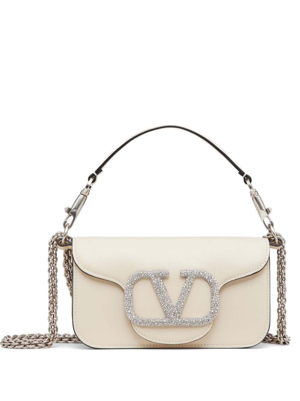 Valentino Garavani Women Locò Small Leather Shoulder Bag VALENTINO GARAVANI