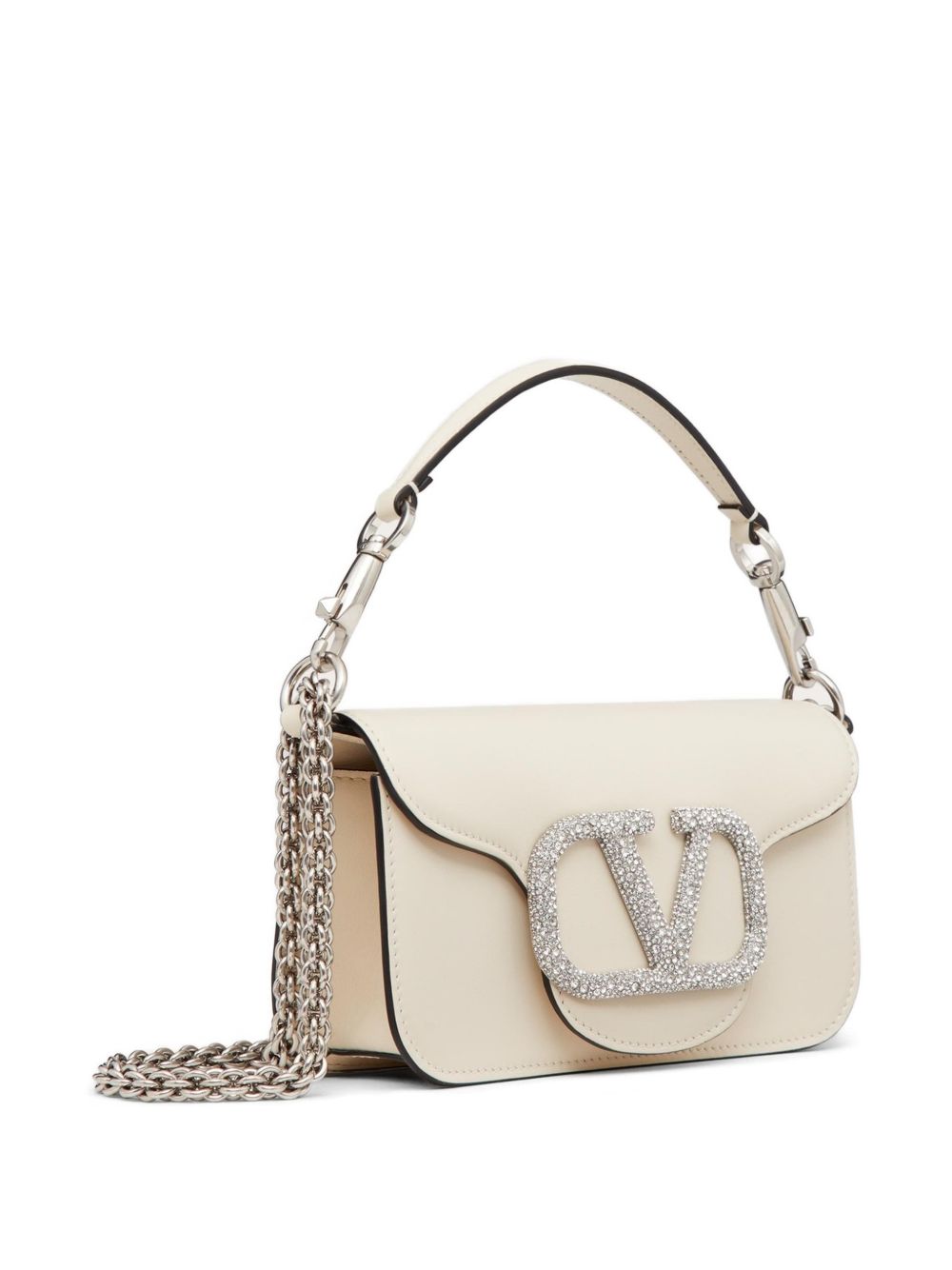 Valentino Garavani Women Locò Small Leather Shoulder Bag VALENTINO GARAVANI