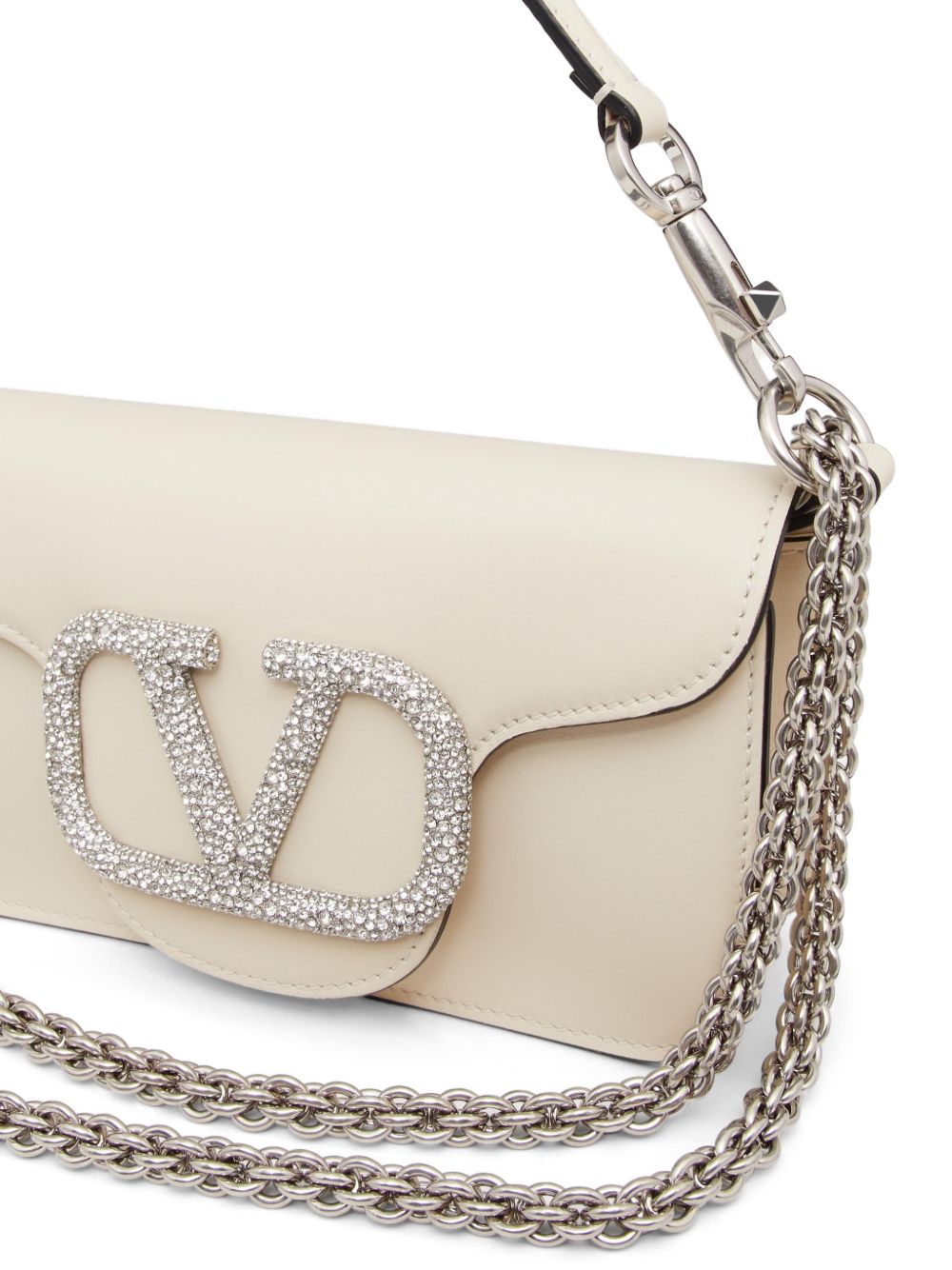 Valentino Garavani Women Locò Small Leather Shoulder Bag VALENTINO GARAVANI