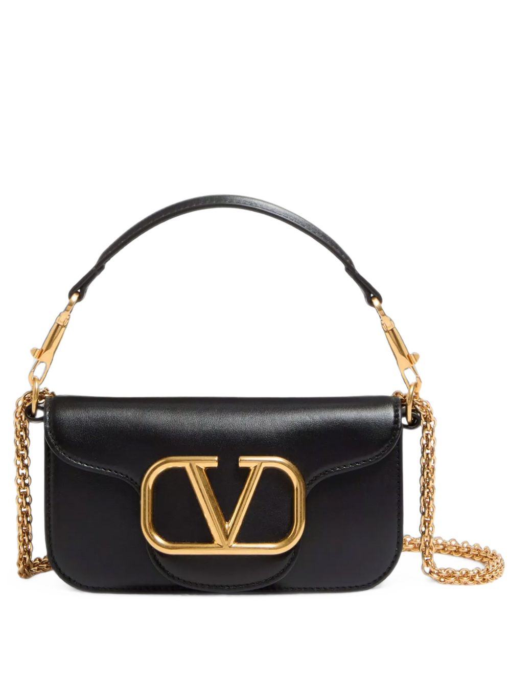 Valentino Garavani Women Locò Small Leather Shoulder Bag VALENTINO GARAVANI