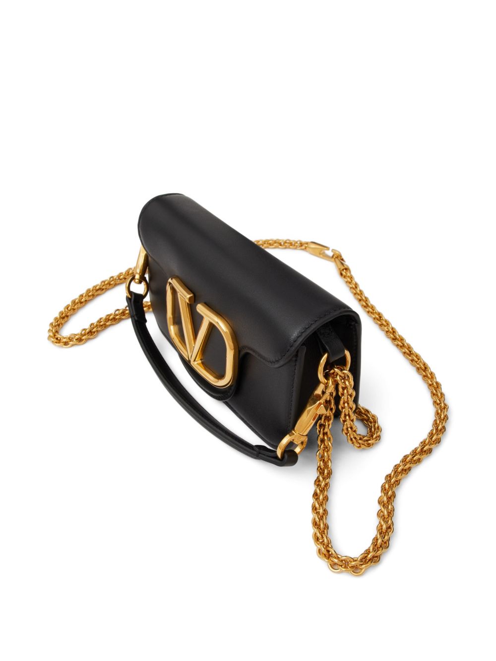 Valentino Garavani Women Locò Small Leather Shoulder Bag VALENTINO GARAVANI