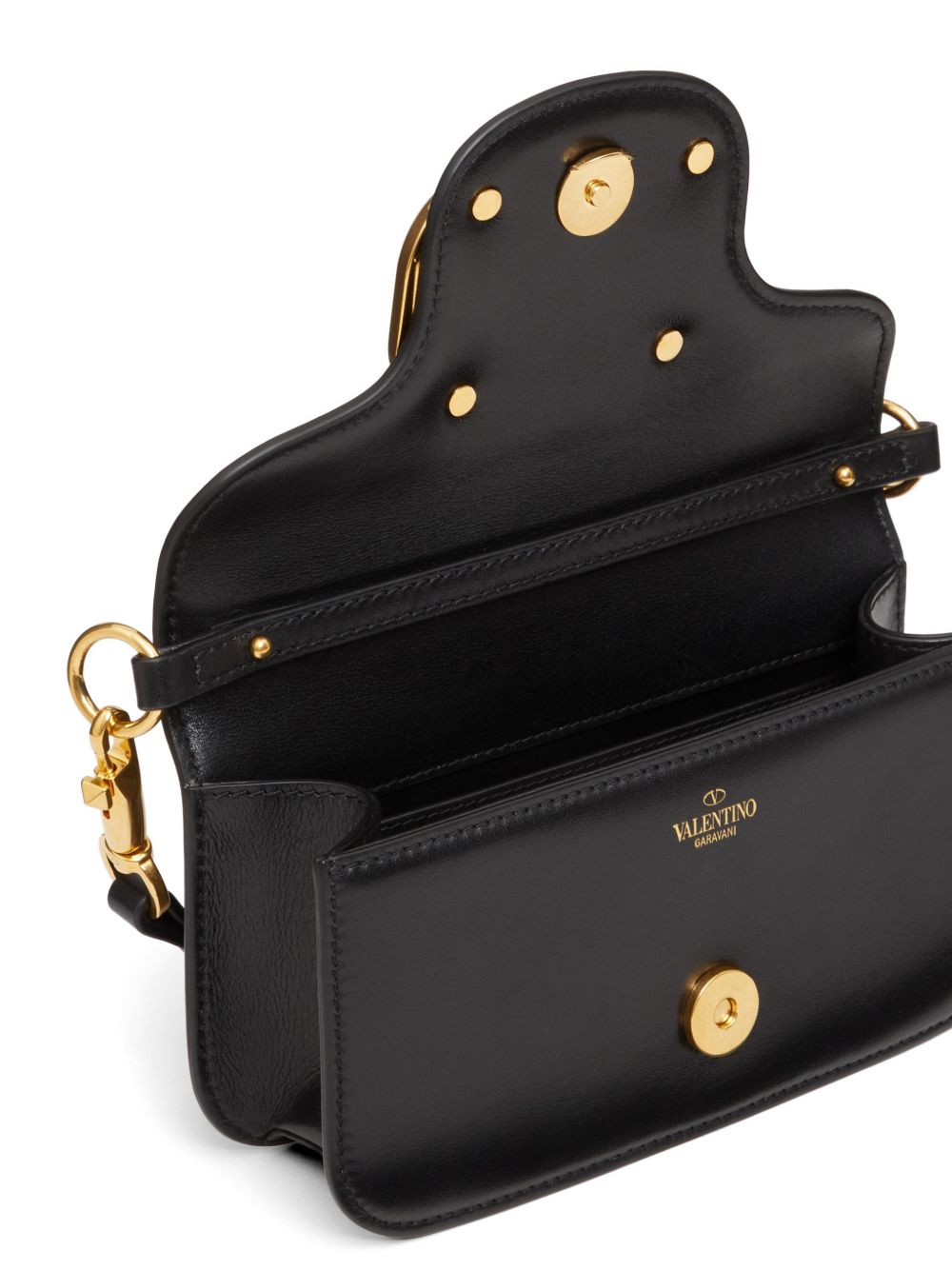 Valentino Garavani Women Locò Small Leather Shoulder Bag VALENTINO GARAVANI