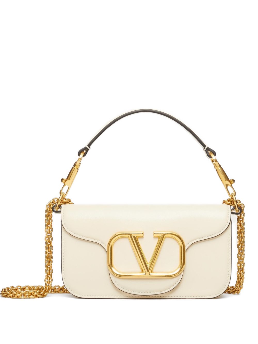 Valentino Garavani Women Locò Small Leather Shoulder Bag VALENTINO GARAVANI