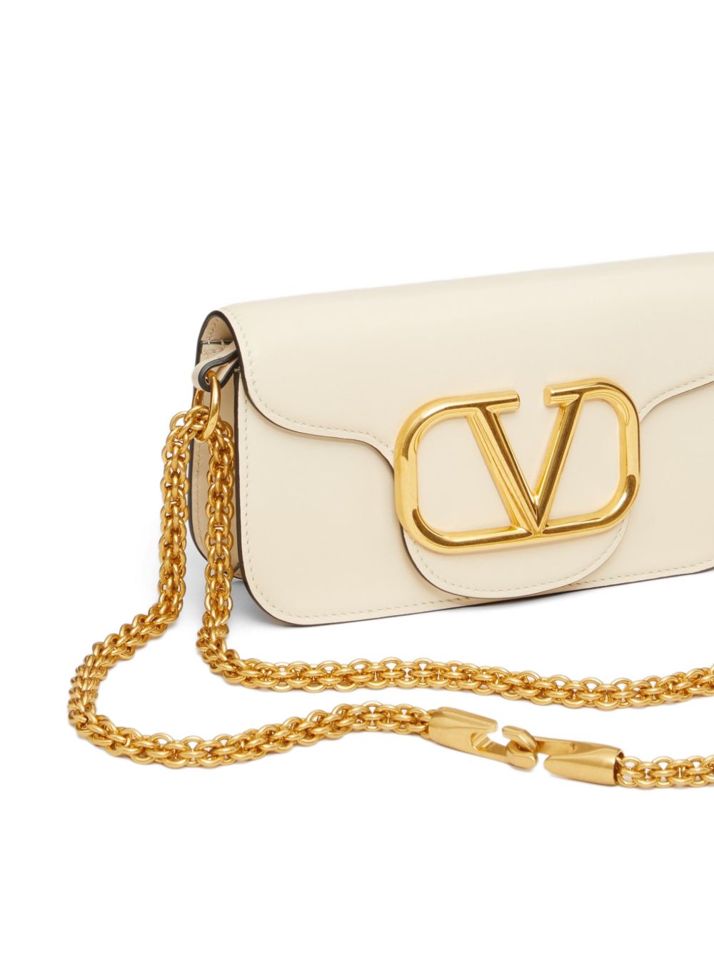 Valentino Garavani Women Locò Small Leather Shoulder Bag VALENTINO GARAVANI