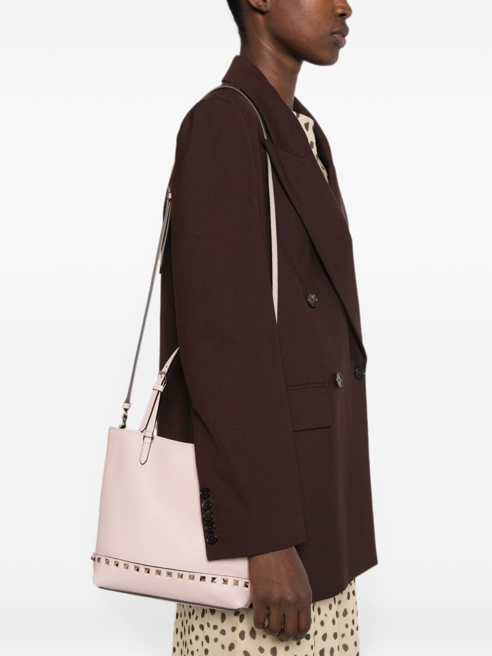 Valentino Garavani Women Rockstud Small Leather Tote VALENTINO GARAVANI
