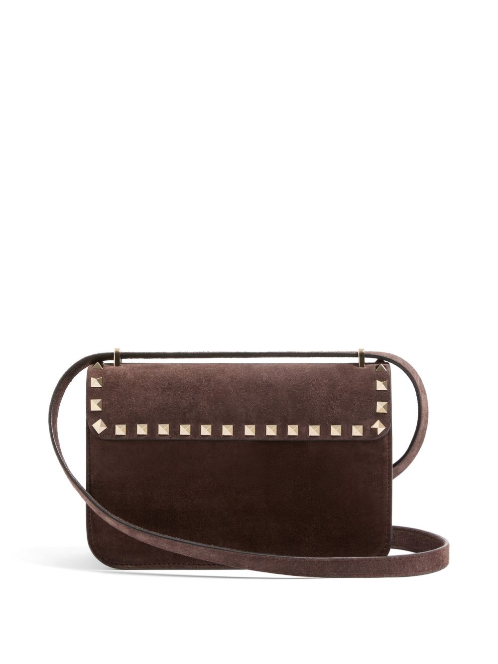 Valentino Garavani Women Rockstud Suede Leather Shoulder Bag VALENTINO GARAVANI