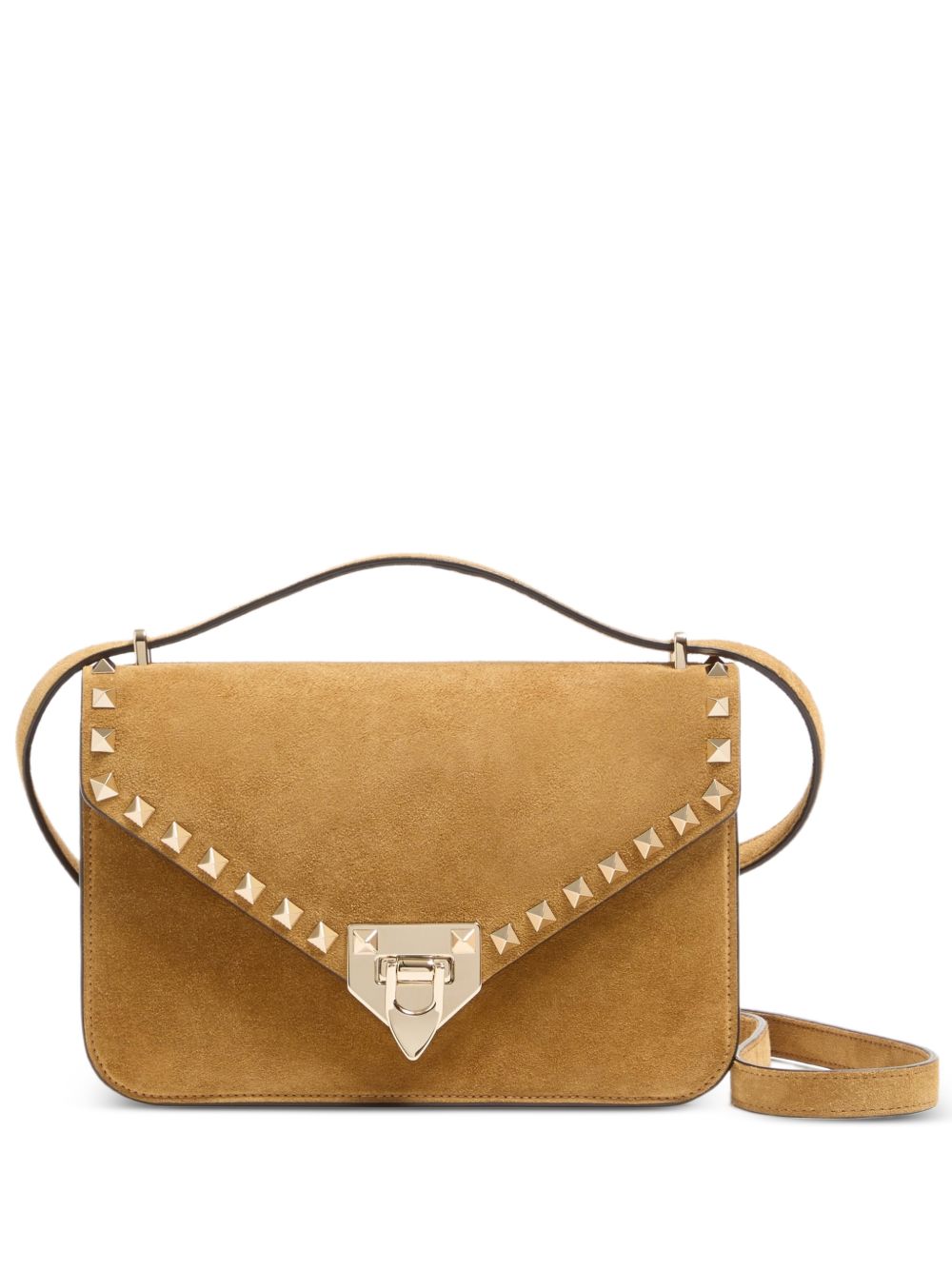 Valentino Garavani Women Rockstud Suede Leather Shoulder Bag