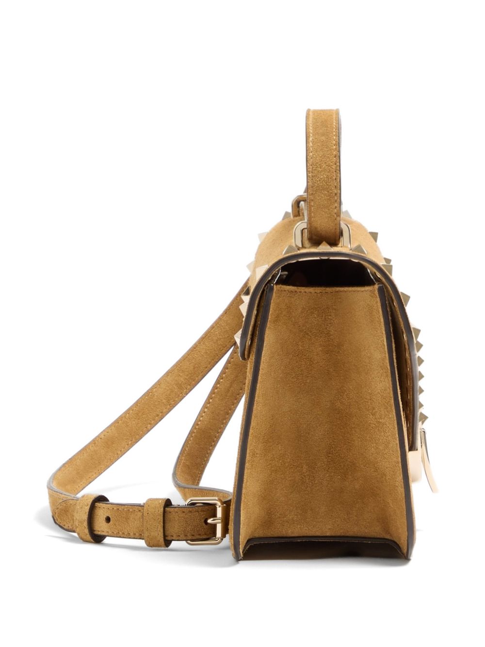 Valentino Garavani Women Rockstud Suede Leather Shoulder Bag