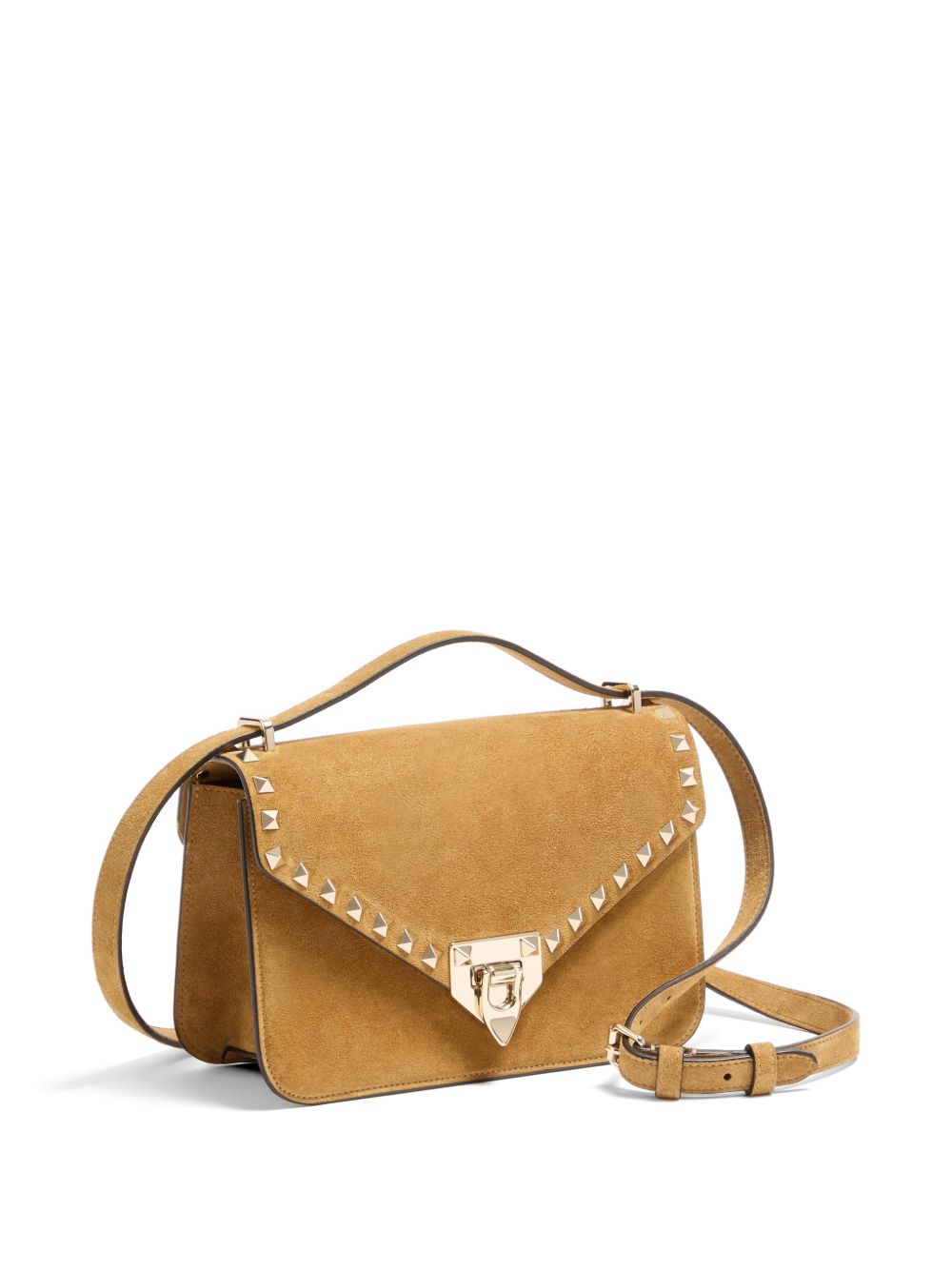Valentino Garavani Women Rockstud Suede Leather Shoulder Bag