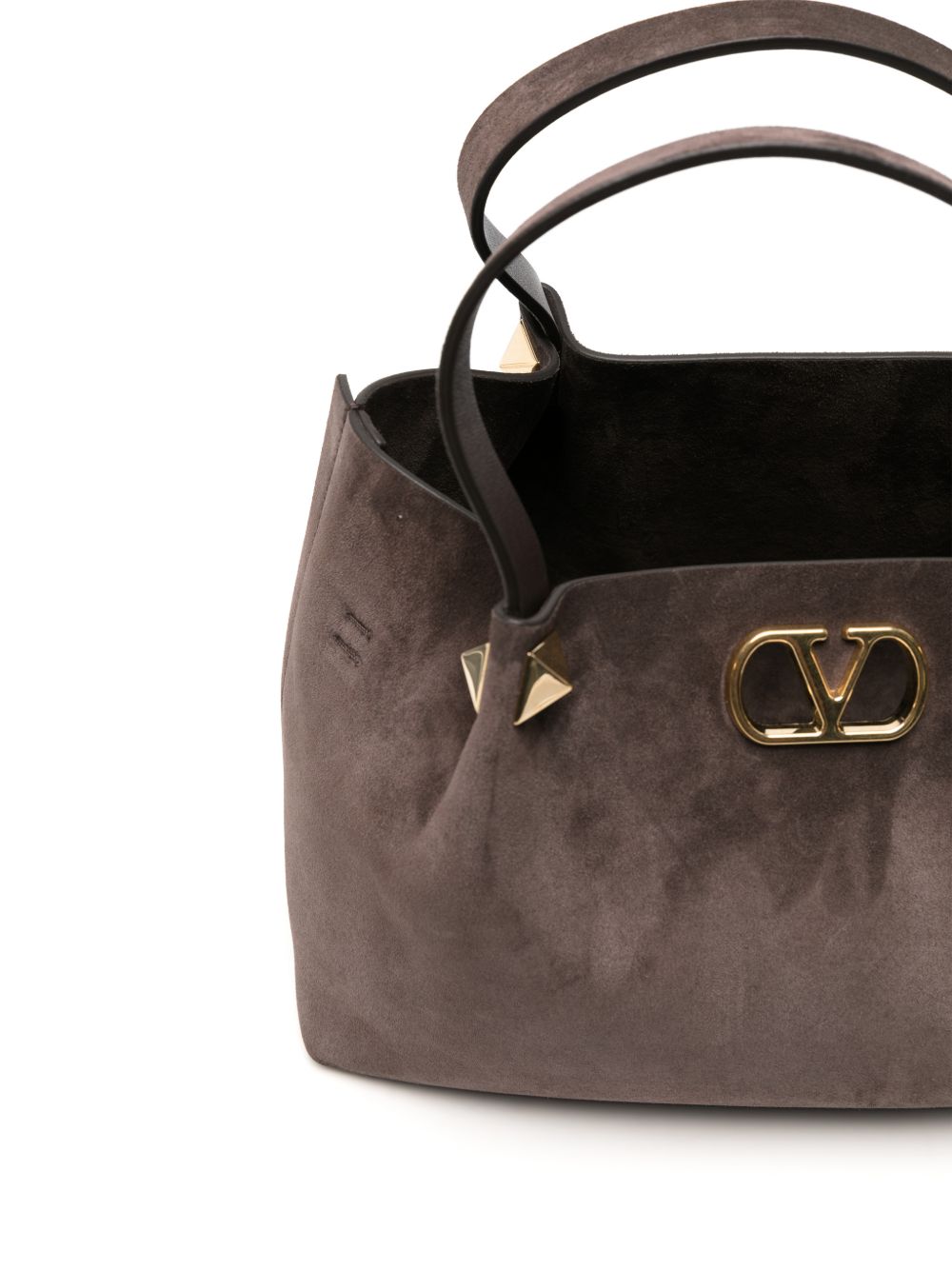 Valentino Garavani Women Vlogo Signature Large Suede Leather Tote VALENTINO GARAVANI