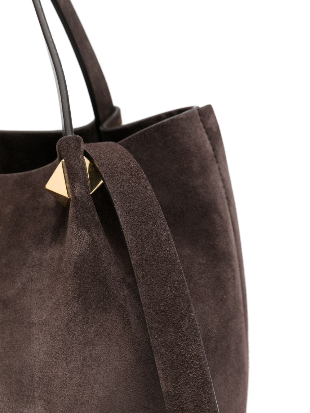 Valentino Garavani Women Vlogo Signature Large Suede Leather Tote VALENTINO GARAVANI