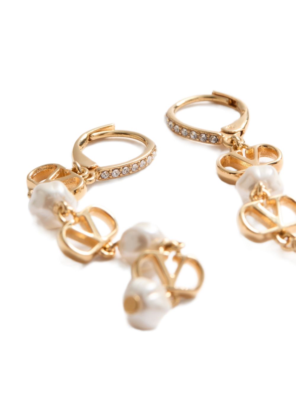Valentino Garavani Women Vlogo Signature Pearl Earrings VALENTINO GARAVANI