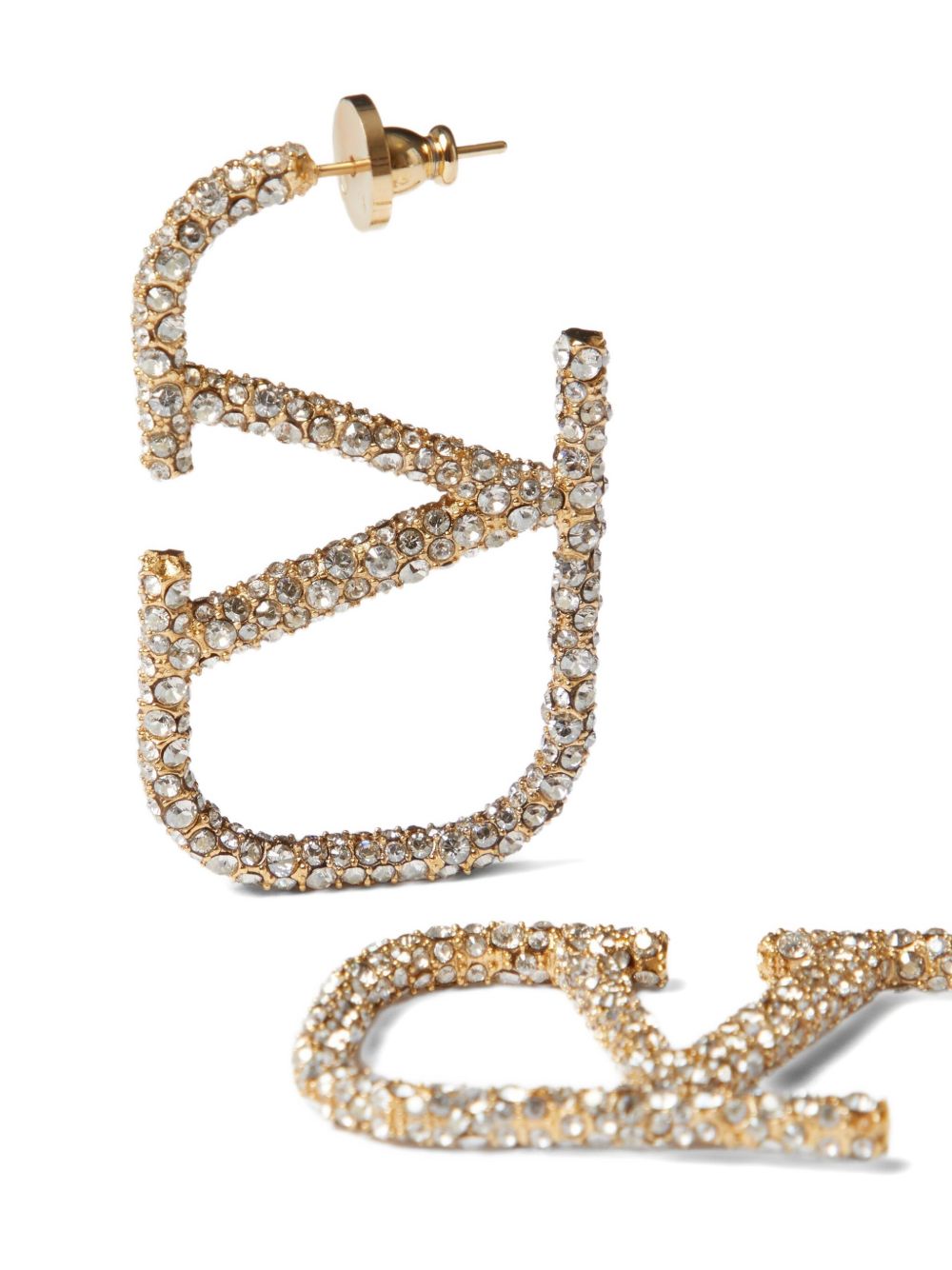 Valentino Garavani Women Vlogo Signature Strass Earrings VALENTINO GARAVANI