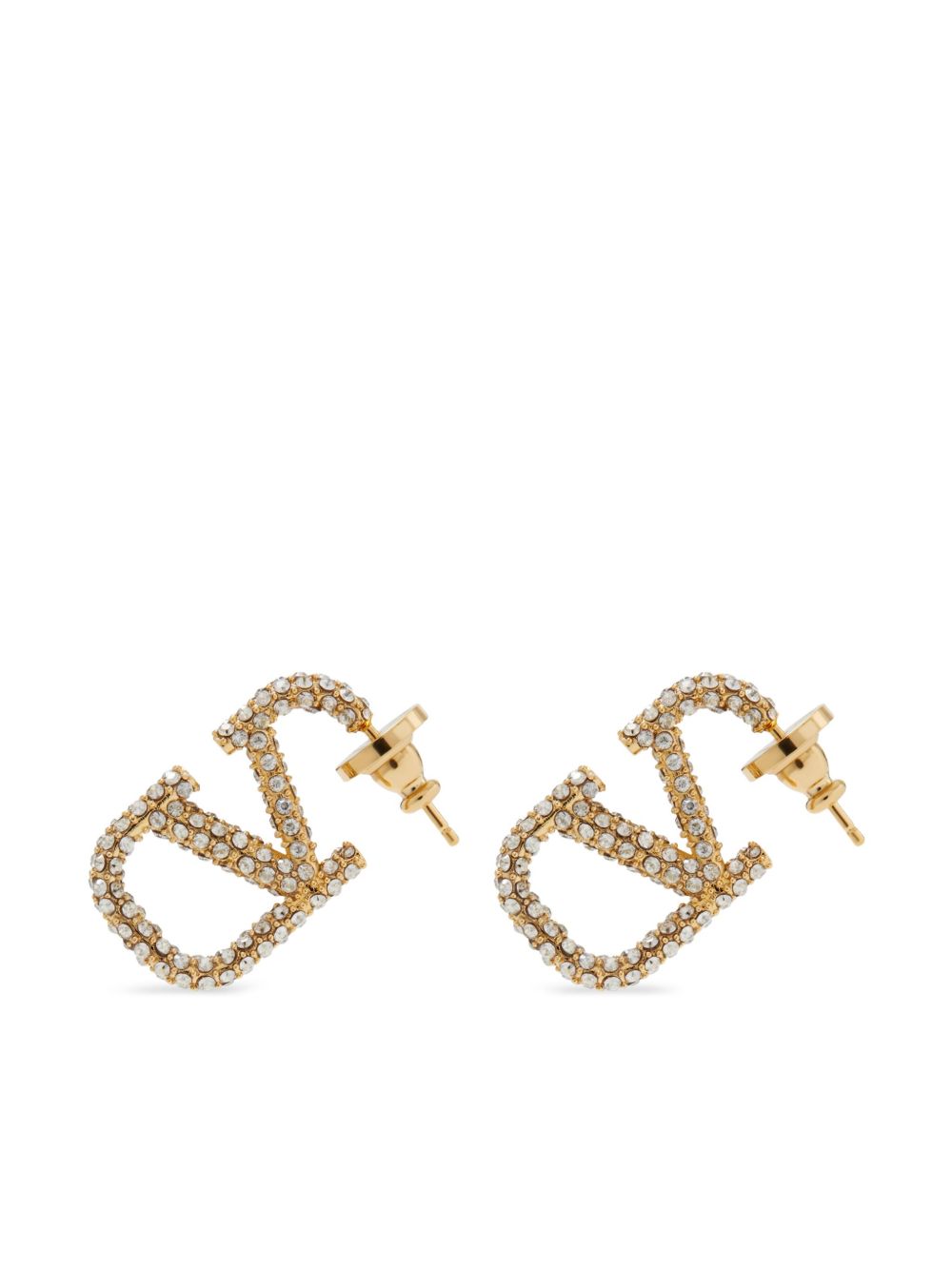 Valentino Garavani Women Vlogo Signature Strass Earrings VALENTINO GARAVANI