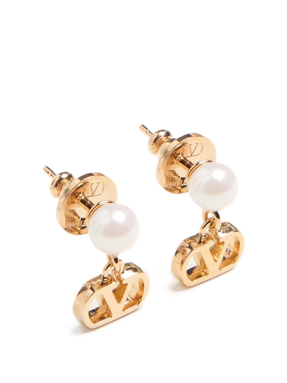 Valentino Garavani Women Vlogo Signature Pearl Earrings VALENTINO GARAVANI
