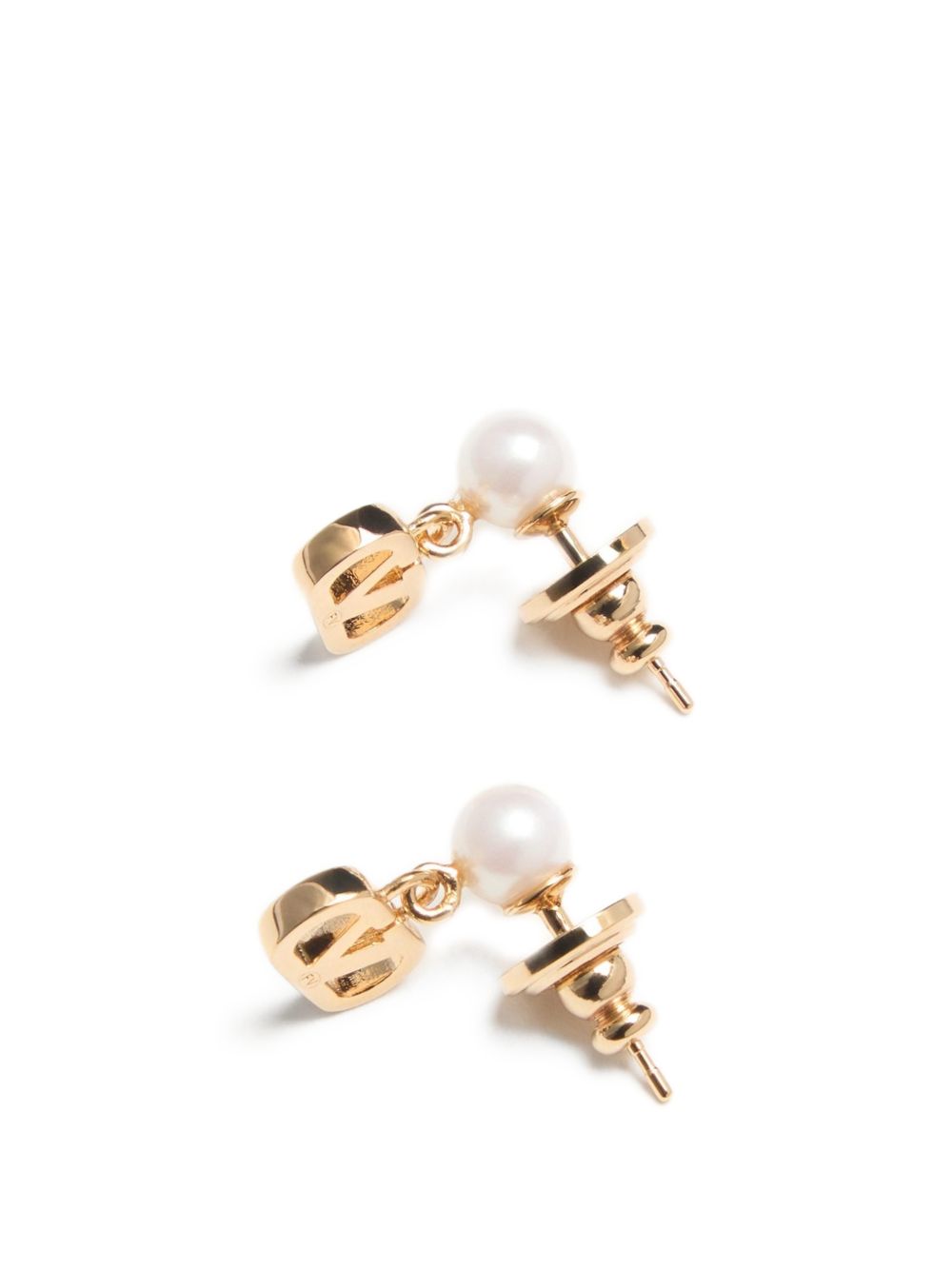 Valentino Garavani Women Vlogo Signature Pearl Earrings VALENTINO GARAVANI