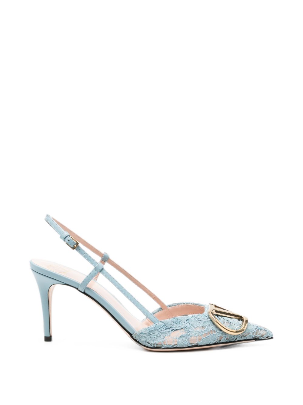 Valentino Garavani Women Vlogo Signature Lace Pumps VALENTINO GARAVANI
