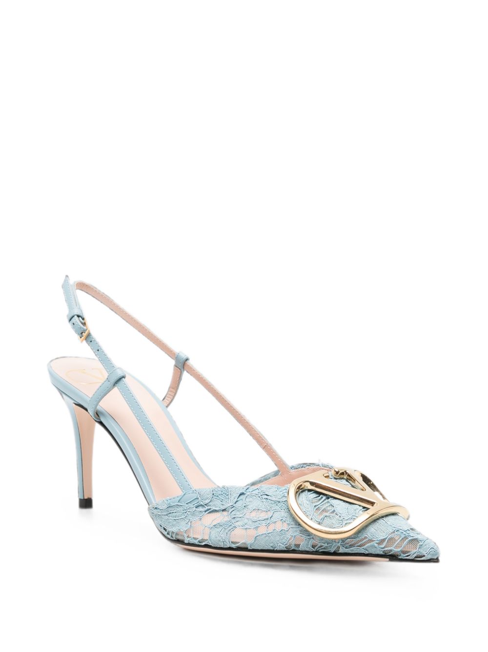 Valentino Garavani Women Vlogo Signature Lace Pumps VALENTINO GARAVANI