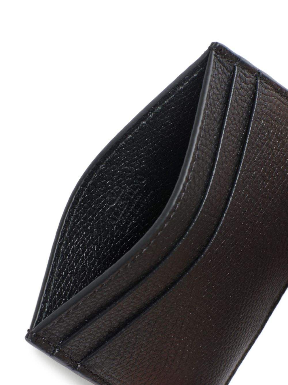 Valentino Garavani Men Vlogo Signature Leather Card Case VALENTINO GARAVANI