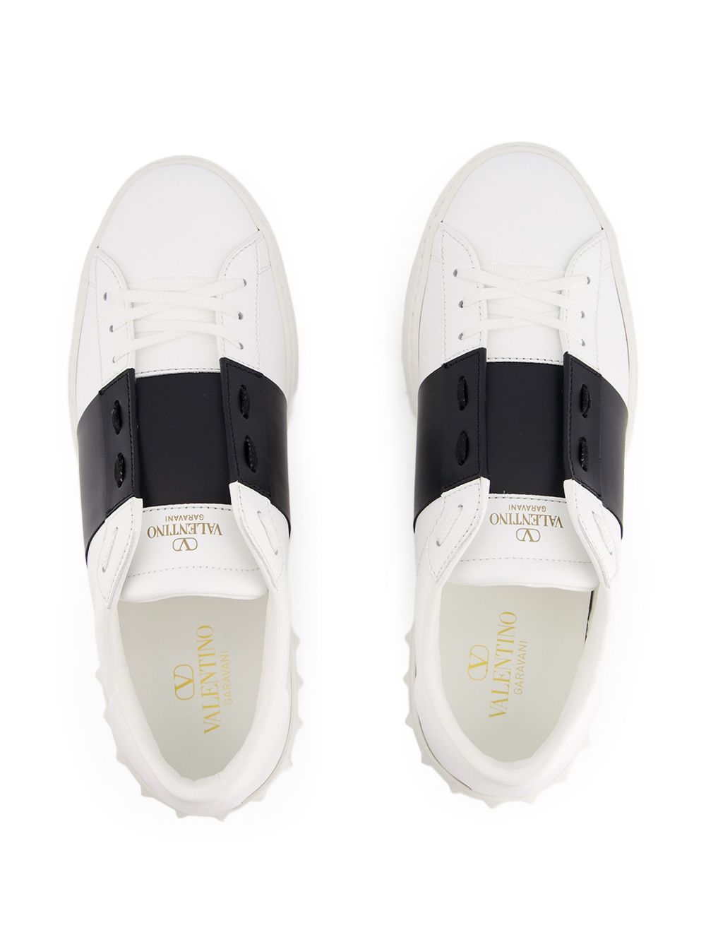 Valentino Garavani Men Open Leather Sneakers