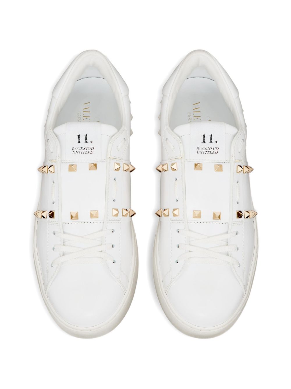Valentino Garavani Men Rockstud Untitled Leather Sneakers VALENTINO GARAVANI