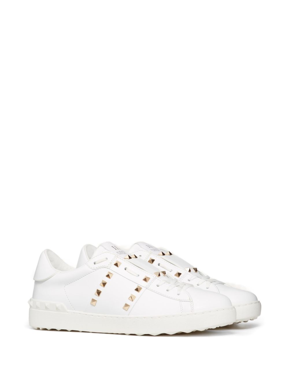 Valentino Garavani Men Rockstud Untitled Leather Sneakers VALENTINO GARAVANI