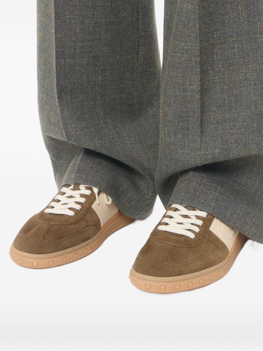 Valentino Garavani Men Upvillage Suede Leather Sneakers VALENTINO GARAVANI