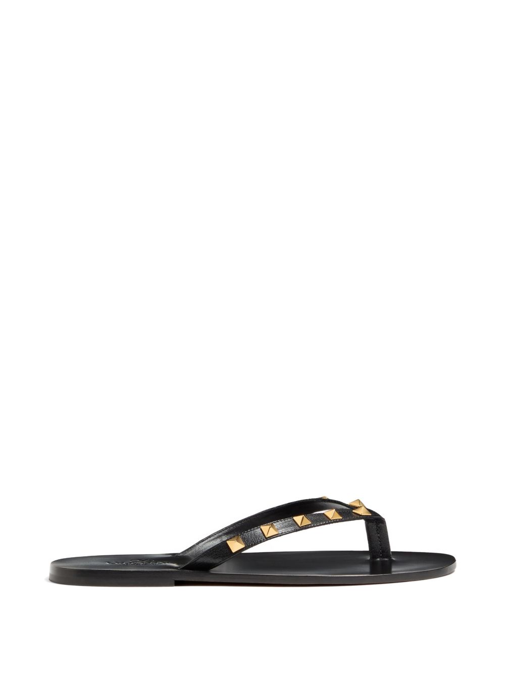 Valentino Garavani Men Rockstud Leather Thong Sandals VALENTINO GARAVANI