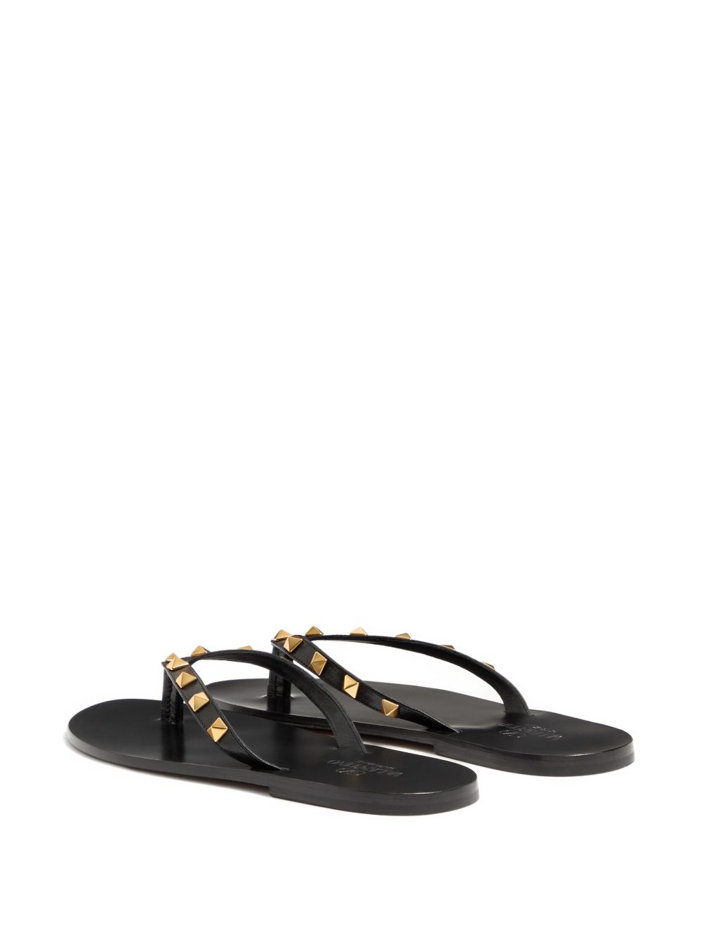 Valentino Garavani Men Rockstud Leather Thong Sandals VALENTINO GARAVANI