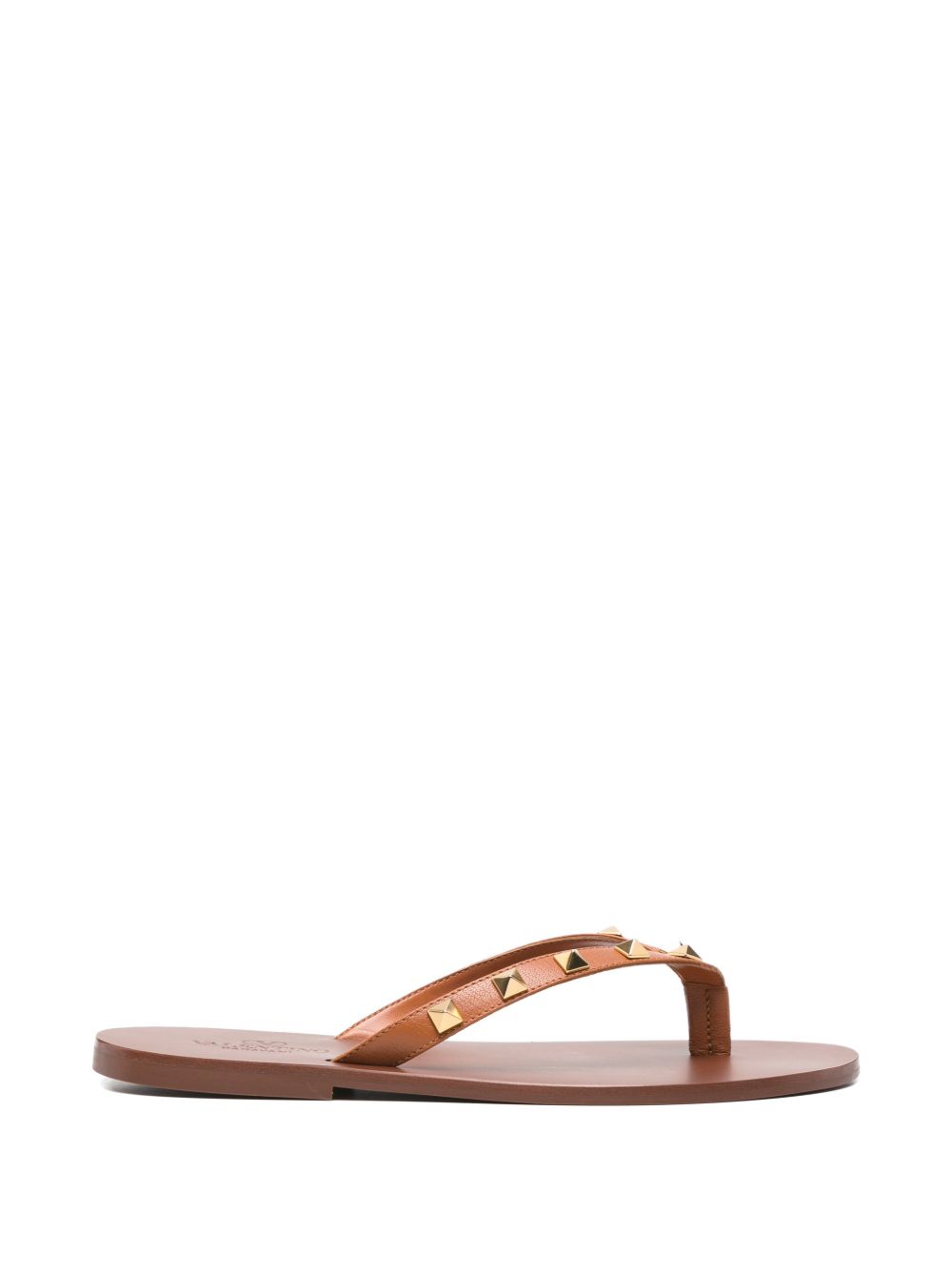 Valentino Garavani Men Rockstud Leather Thong Sandals VALENTINO GARAVANI