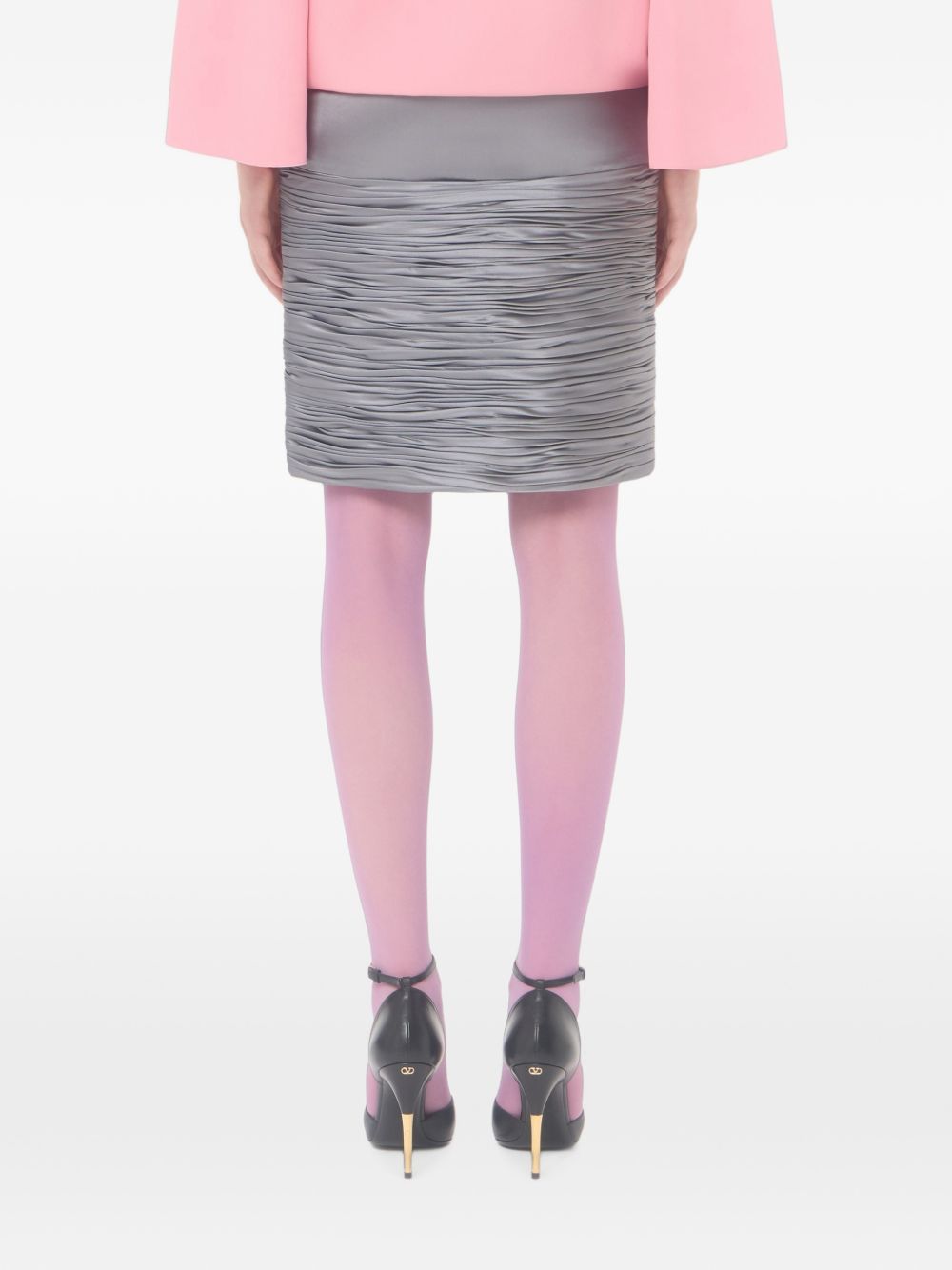 Valentino Women Draped Satin Skirt VALENTINO