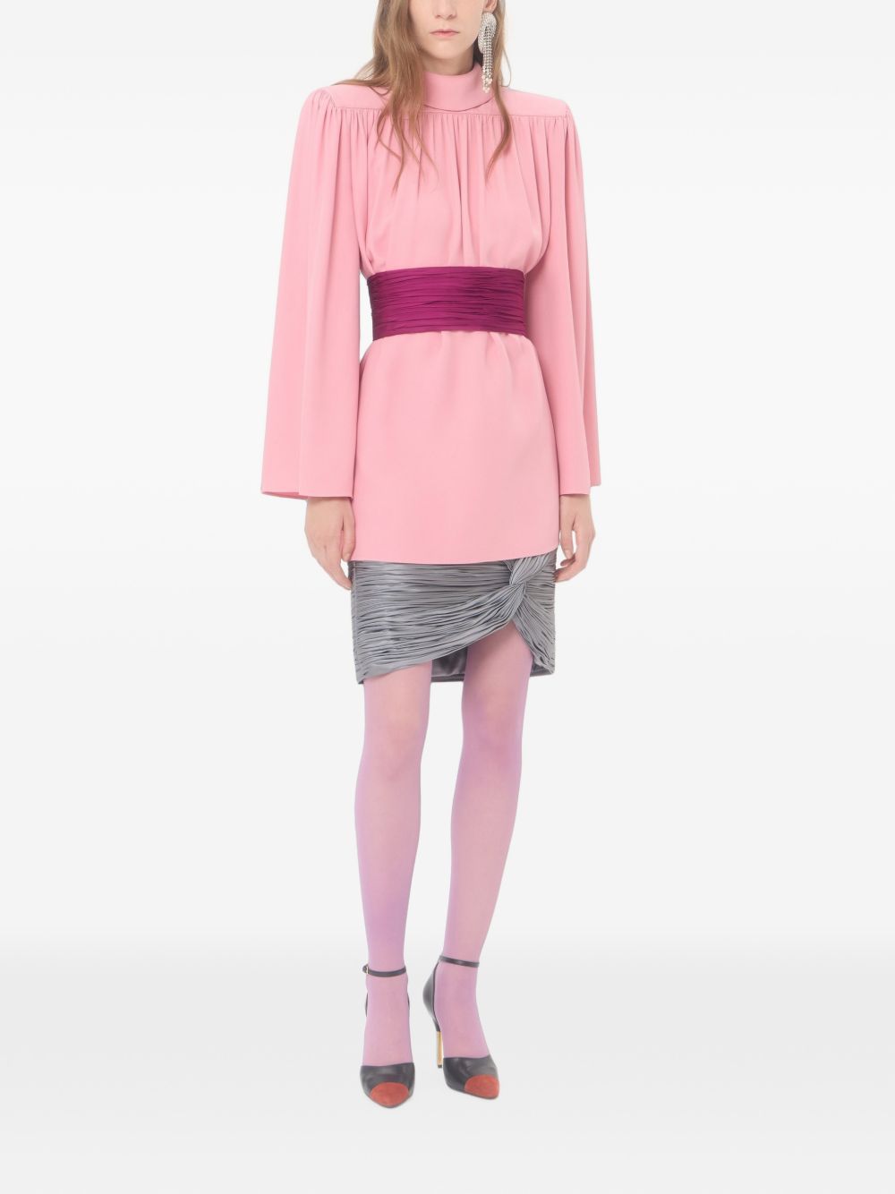 Valentino Women Draped Satin Skirt VALENTINO