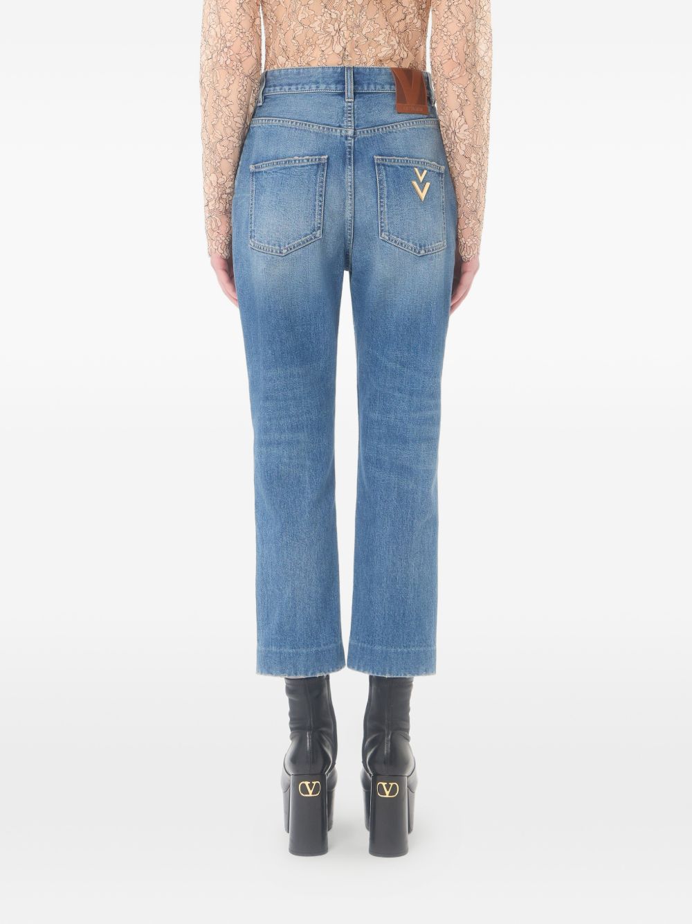Valentino Women Denim Cotton Jeans VALENTINO