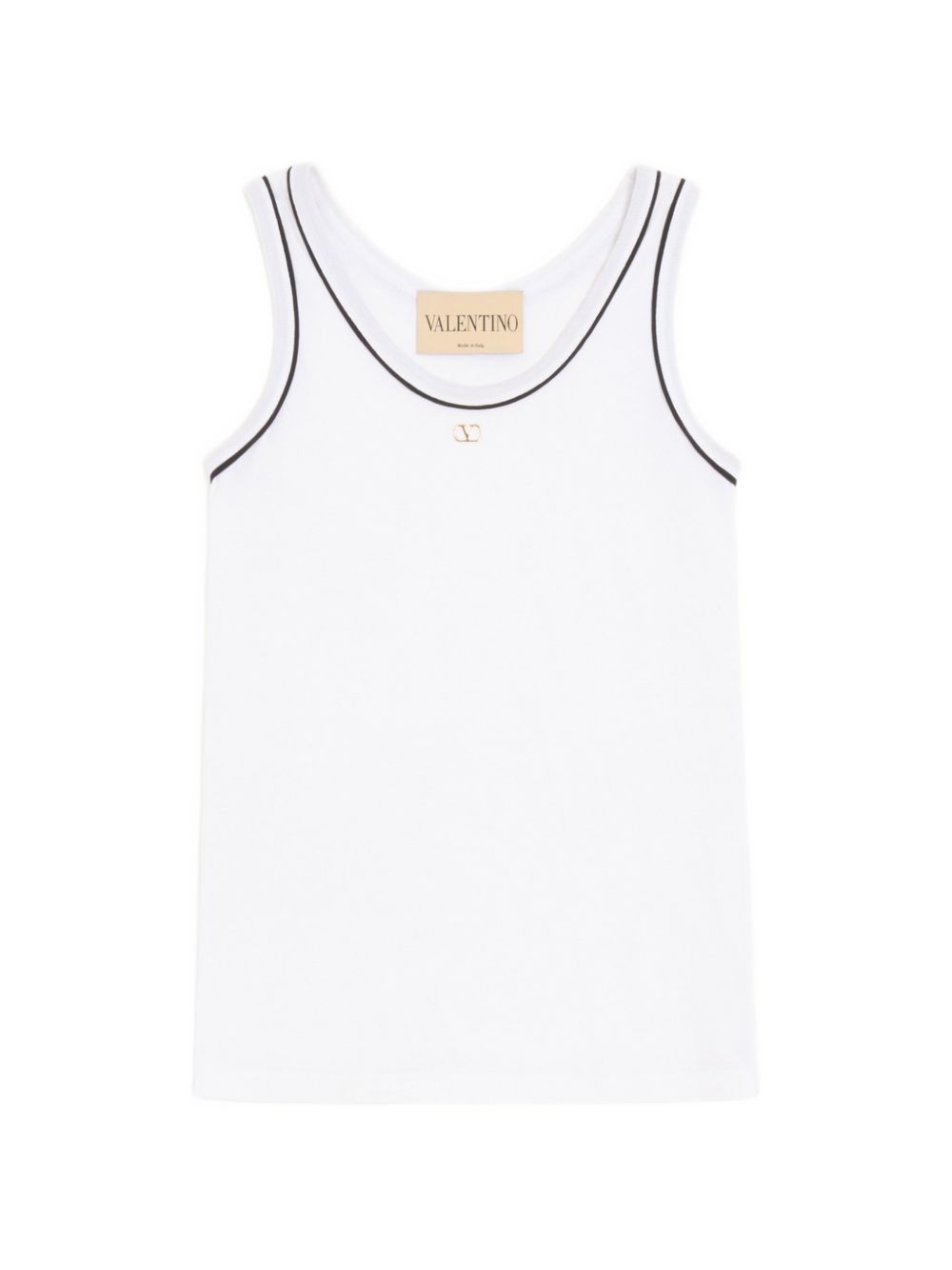 Valentino Women Logo Cotton Tank Top