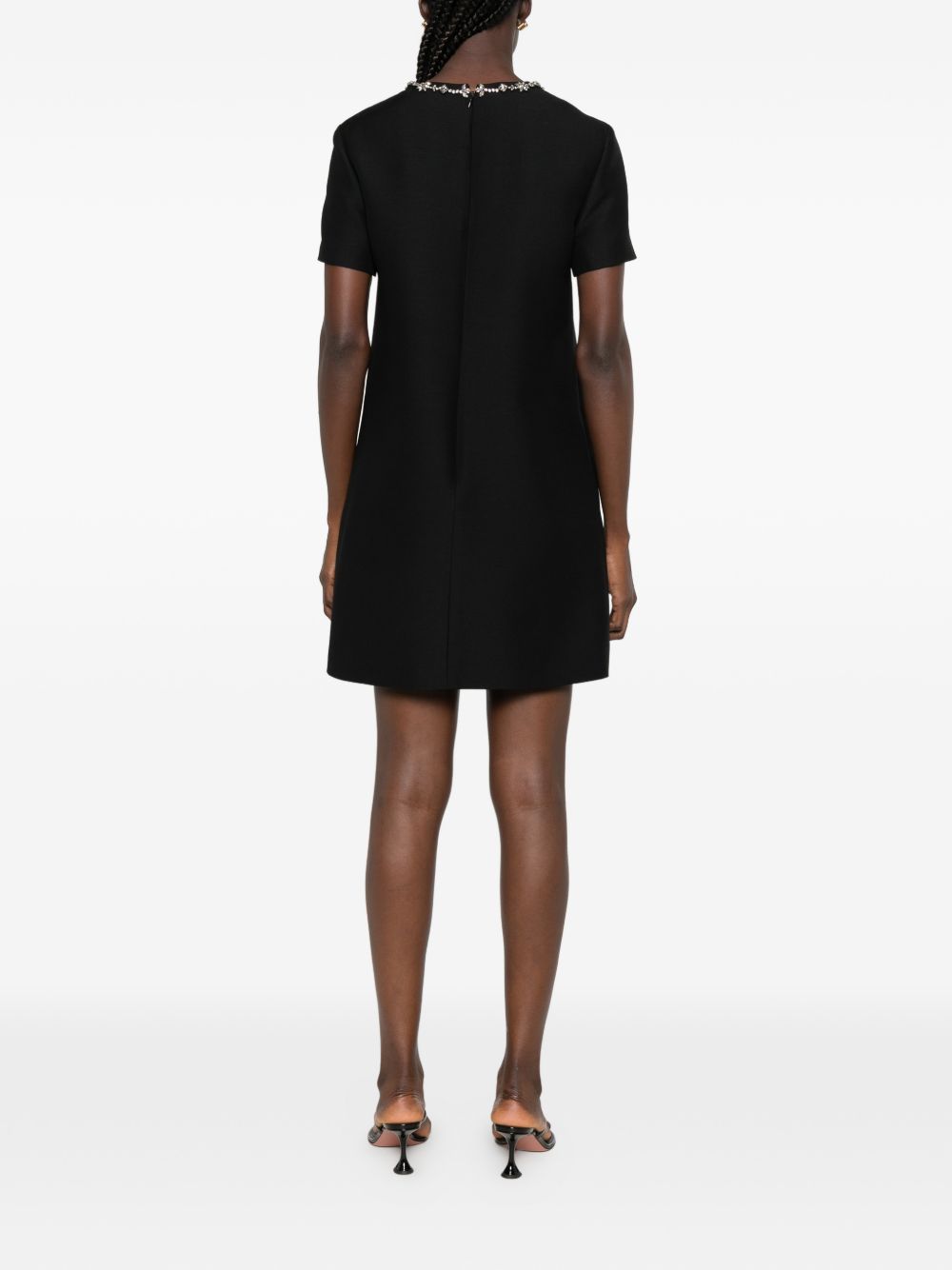Valentino Women Wool And Silk Blend Mini Dress VALENTINO