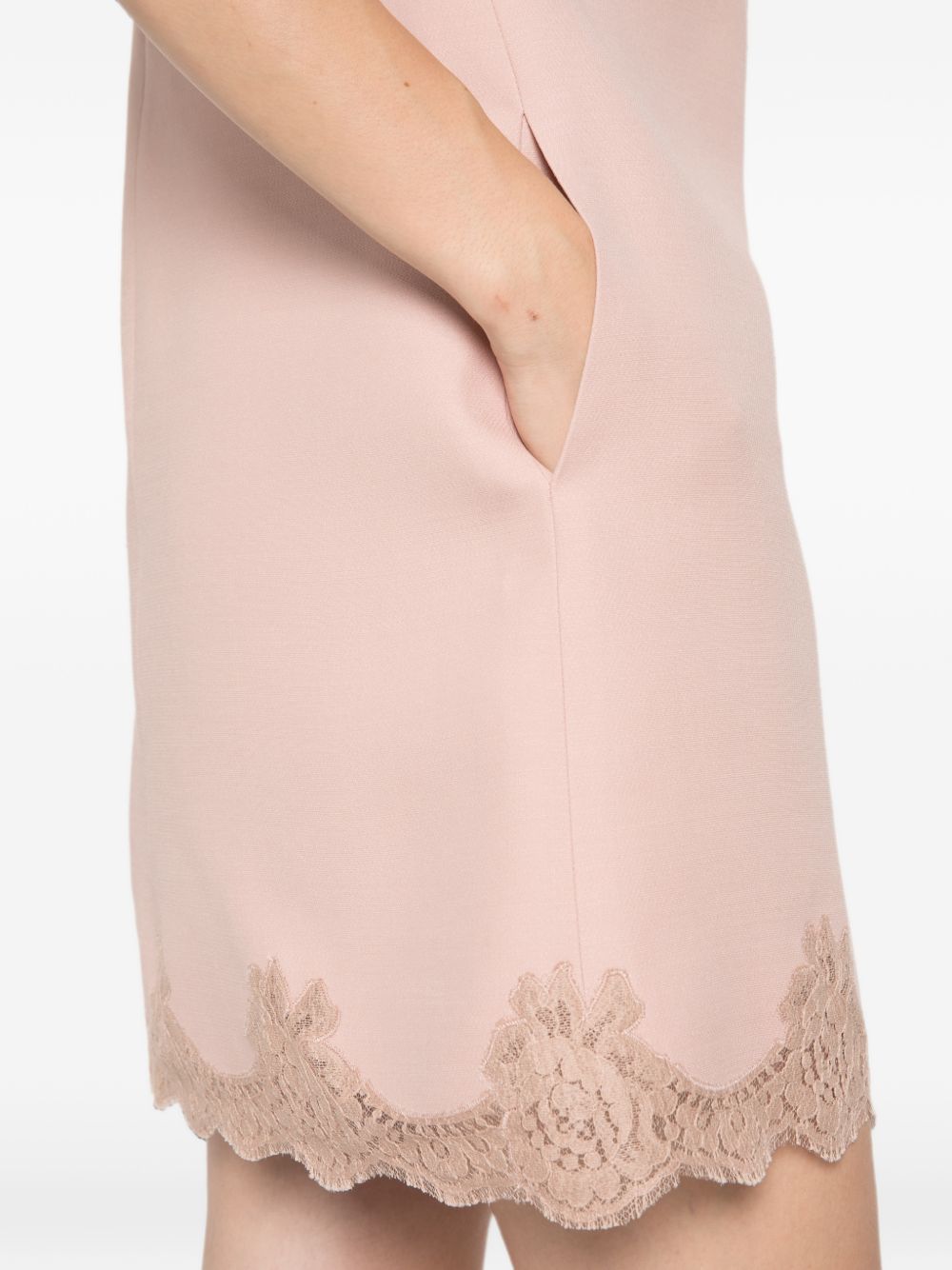 Valentino Women Wool And Silk Blend Mini Dress VALENTINO