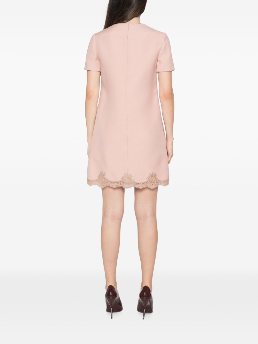 Valentino Women Wool And Silk Blend Mini Dress VALENTINO