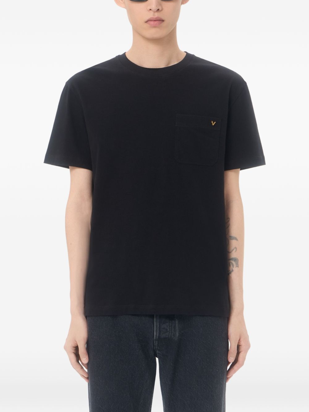 Valentino Men Vgold Cotton T-Shirt VALENTINO