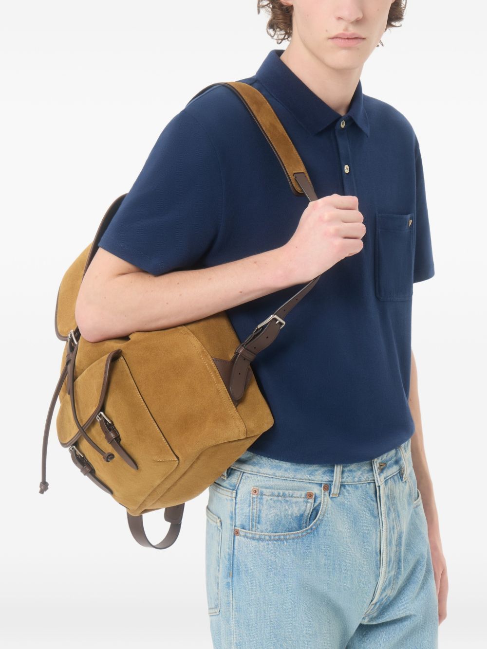 Valentino Men Vgold Cotton Polo Shirt VALENTINO