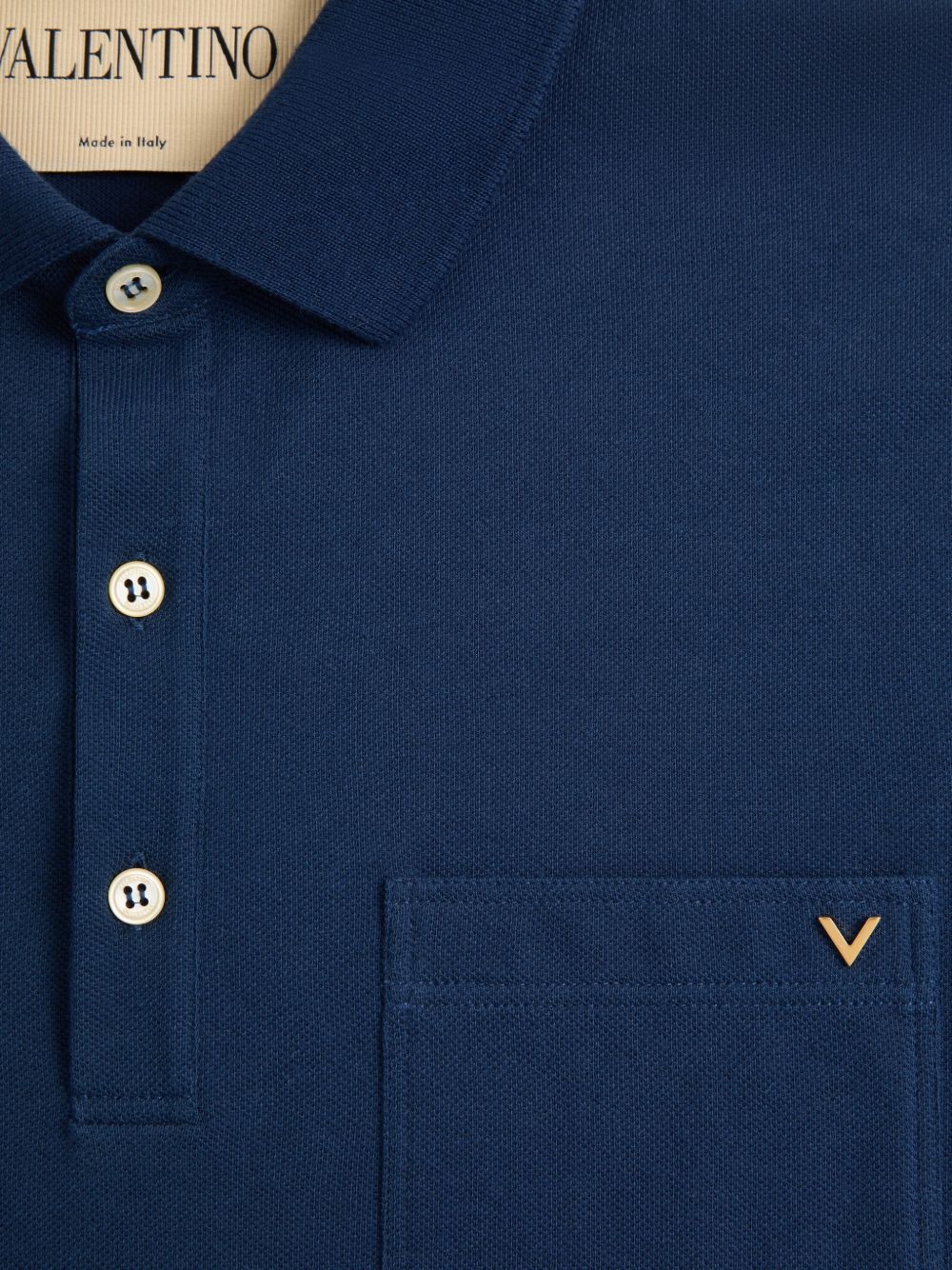 Valentino Men Vgold Cotton Polo Shirt VALENTINO