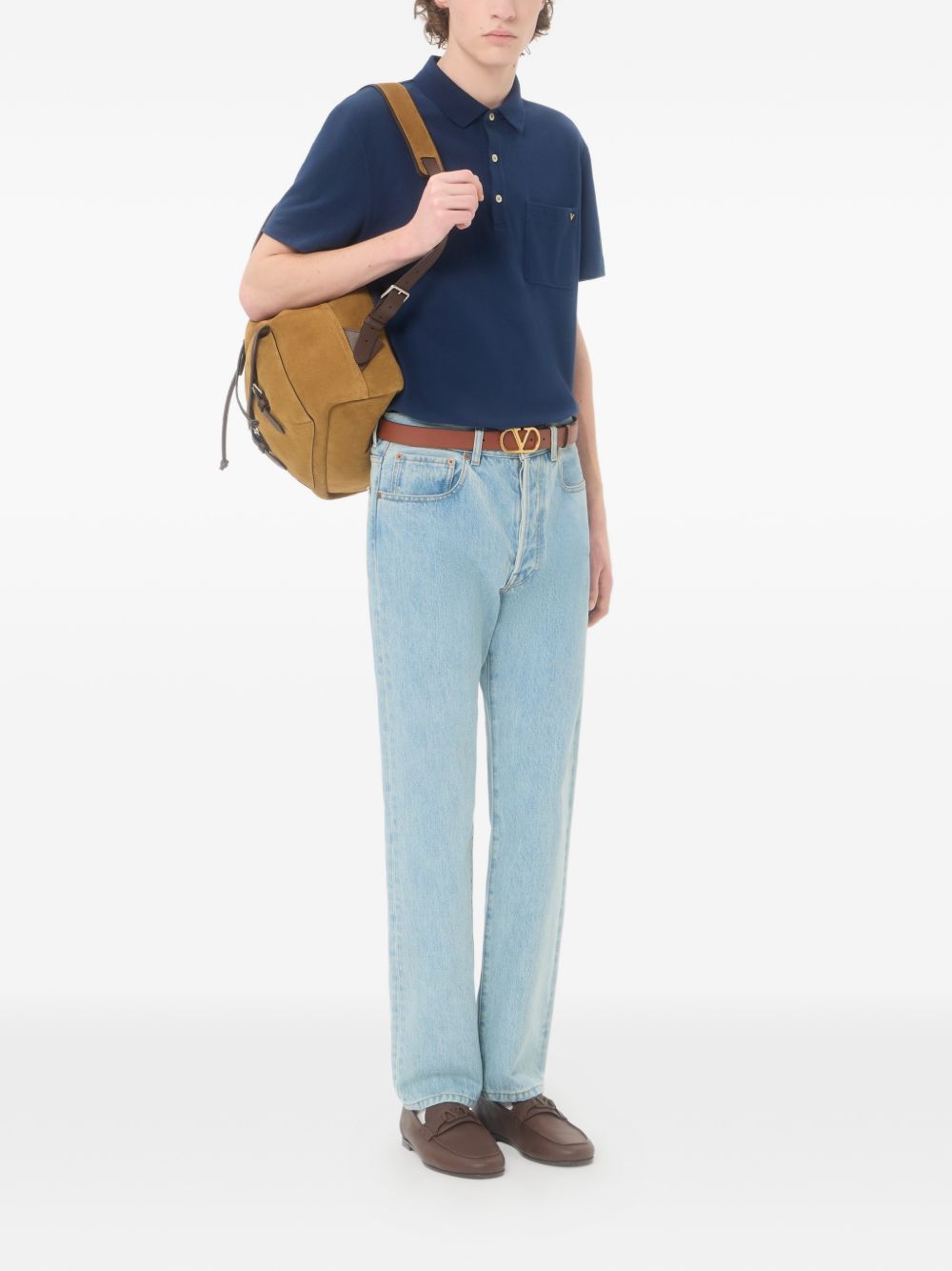 Valentino Men Vgold Cotton Polo Shirt VALENTINO