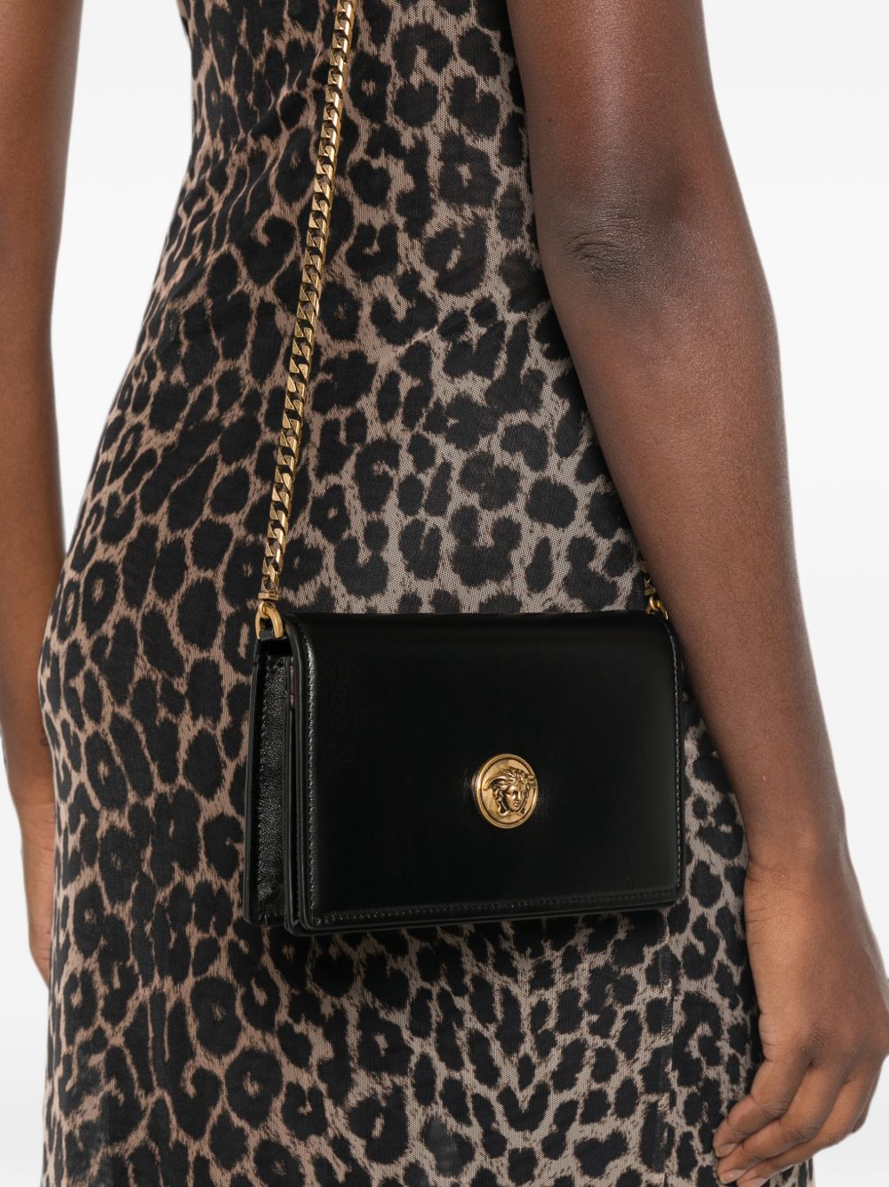 Versace Women Emblème Leather Mini Bag VERSACE