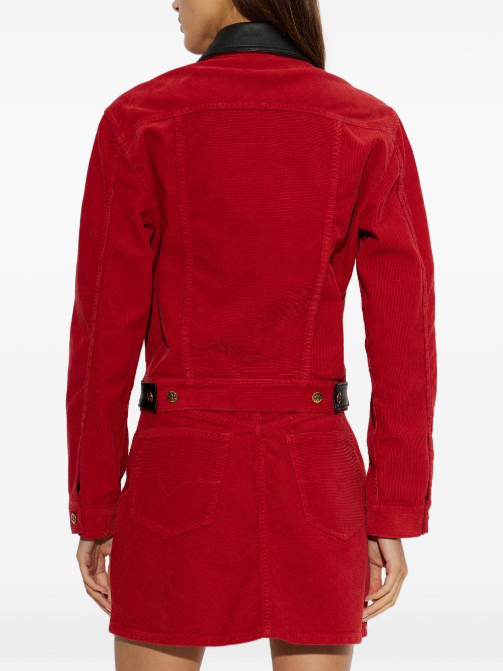 Versace Women Velvet Denim Jacket VERSACE