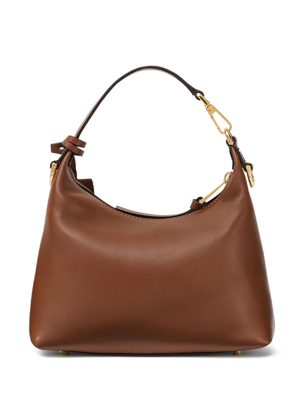 Versace Women Versace Tag Leather Hobo Bag VERSACE