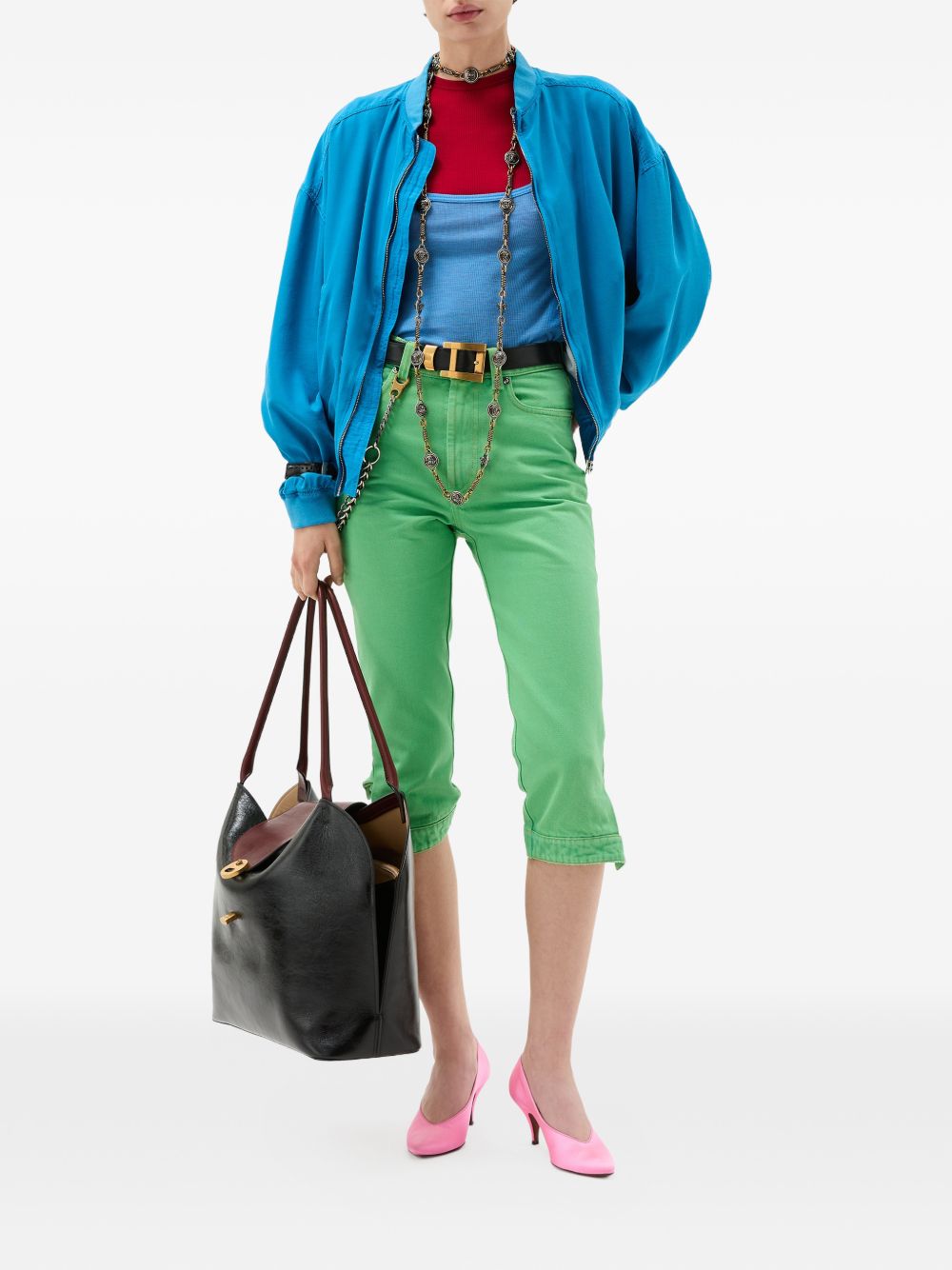 Versace Women Capri Denim Jeans VERSACE