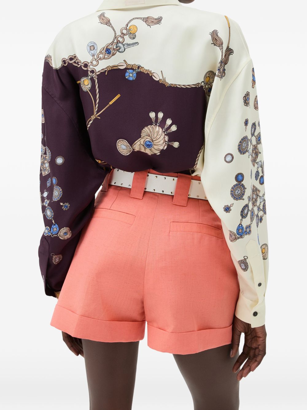 Versace Women Printed Silk Shirt VERSACE