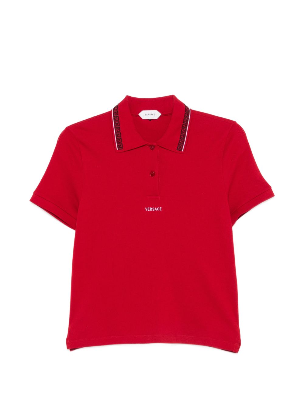 Versace Women Logo Cotton Polo Shirt
