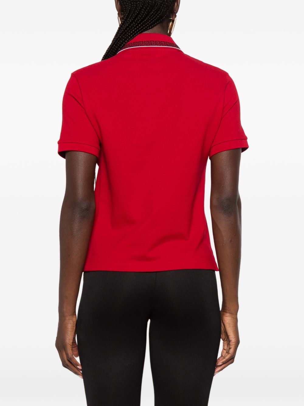 Versace Women Logo Cotton Polo Shirt
